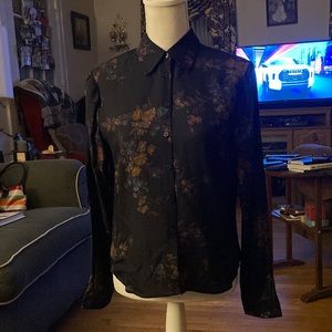 Vintage Jones New York Floral Silk Blouse